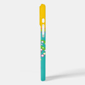 かわいいトレンディーピンクスワローバードサークルバーストアクア Case-Mate iPhoneケース (裏面 / 左)