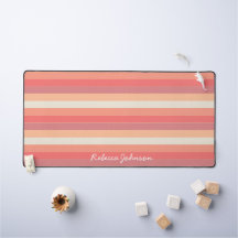 かわいいトレンディーピーチストライプピンクの名前