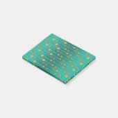 かわいいトレンディーフェイク金ゴールドグリッターのトライバル矢印 ポストイット (アングル)