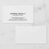 かわいいトレンディーブラック&ホワイトクラシカル名刺 名刺 (正面/裏面)