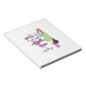 かわいいトレンディーブロガーファッションインフルエンサー少女 ノートパッド (アングル)