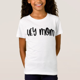かわいいトレンディーヘイ母の日のマッチング Tシャツ
