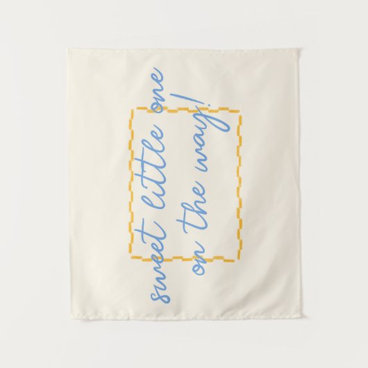 かわいいトレンディーベビーシャワーデコール タペストリー (正面)