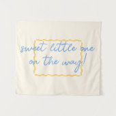 かわいいトレンディーベビーシャワーデコール タペストリー (正面(横))