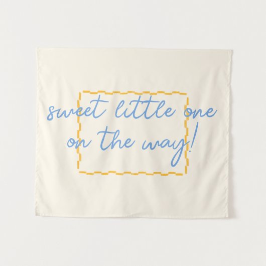 かわいいトレンディーベビーシャワーデコール タペストリー (正面(横))