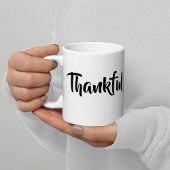 かわいいトレンディーミニマル感謝感謝ギフト ジャンボコーヒーマグカップ