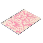 かわいいトレンディーヴィンテージピンクエンジェルズノートブック ノートブック (左側)