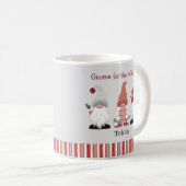 かわいいトレンディー格言ザホリデーズピンクレッドグレー コーヒーマグカップ (正面右)