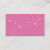 かわいいトレンディー漫画メイドハウスクリーニングサービス 名刺 (裏面)