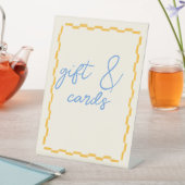 かわいいトレンディー赤ちゃんシャワーのサインとギフト 台座サイン (インサイチュ)