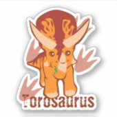 かわいいトロサウルス シール (正面)