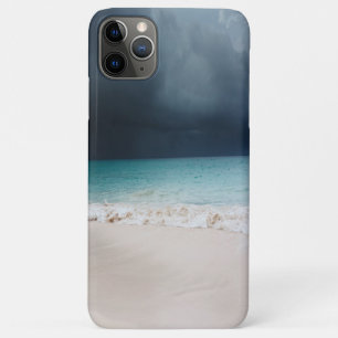 かわいいトロピカルビーチ、砂の波、雲 iPhone 11 PRO MAXケース