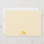 かわいいトロピカルフクロウの女の子の誕生日パーティーの招待 招待状 (裏面)