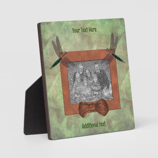 かわいいトンボが自分の写真を作成 フォトプラーク (正面)