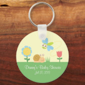 かわいいトンボとカタツムリ キーホルダー (正面)