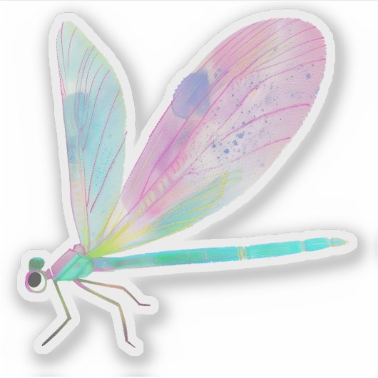 かわいいトンボ シール (正面)