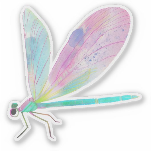 かわいいトンボ シール (正面)