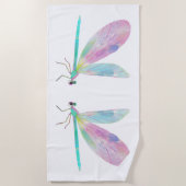 かわいいトンボ ビーチタオル (正面)