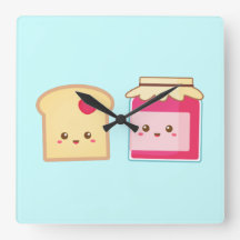 かわいいトーストとジャムで愛を広げる