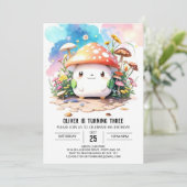 かわいいトーストイレテイルズ誕生日 招待状 (スタンド正面)