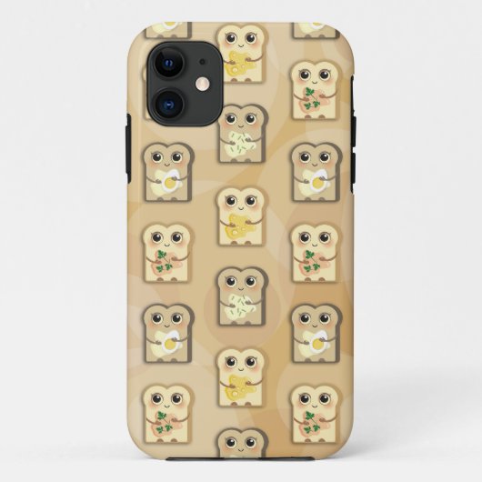 かわいいトーストパターンiPhone 5のやっとそこに場合 Case-Mate iPhoneケース (裏面)