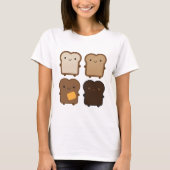 かわいいトースト Tシャツ (正面)