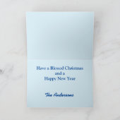 かわいいドイツの羊飼いがクリスマス カード (内部)