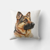 かわいいドイツの羊飼いのギフトパピードドッグ クッション (裏面)