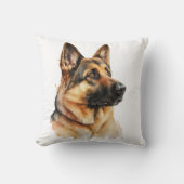 かわいいドイツの羊飼いのギフトパピードドッグ クッション (正面)