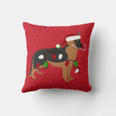 かわいいドイツの羊飼いのクリスマス クッション (裏面)