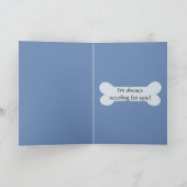 かわいいドイツの羊飼いのグリーティングカード カード (内部)