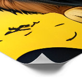 かわいいドイツの羊飼いのポートレート | AI Art ポスター (角)