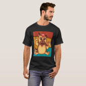 かわいいドイツの羊飼いの子犬 Tシャツ (正面フル)