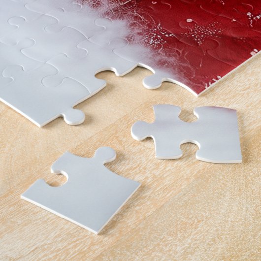 かわいいドイツの羊飼い子犬のクリスマス ジグソーパズル (側面)