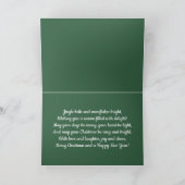 かわいいドイツの羊飼い子犬メリークリスマス カード (内部)