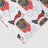 かわいいドイツの羊飼い犬のクリスマスパターン 薄葉紙 (詳細)