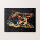 かわいいドイツの羊飼い犬 ジグソーパズル (横)