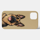 かわいいドイツの羊飼い Case-Mate iPhoneケース (裏面 (横))