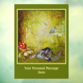 かわいいドイツの羊飼パーソナライズされたい ウィンドウサイン (シート3)