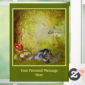 かわいいドイツの羊飼パーソナライズされたい ウィンドウサイン (ホーム)