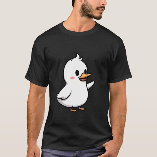 かわいいドゥードゥルアヒル Tシャツ (正面)