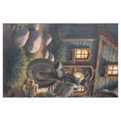 かわいいドクロのバイカー 月明かりの砂漠の旅 ファブリック (ファットクウォーター)