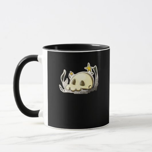 かわいいドクロオーバーサイズ マグカップ (左)