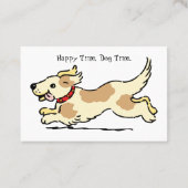 かわいいドッグウォーカーペットシッターの名刺 名刺 (裏面)