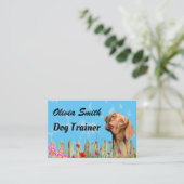 かわいいドッグウォーカーペットシッター 名刺 (スタンド正面)