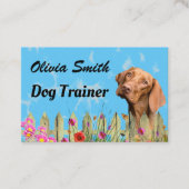 かわいいドッグウォーカーペットシッター 名刺 (正面)
