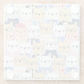 かわいいドッグズグラスのコースター ガラスコースター (裏面)