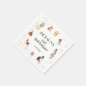 かわいいドッグポー – パーティー誕生日標準カクテル スタンダードカクテルナプキン (角)