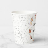 かわいいドッグポー – パーティー誕生日 紙コップ (右)