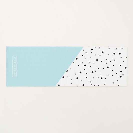 かわいいドット・パターン ヨガマット (正面(横))